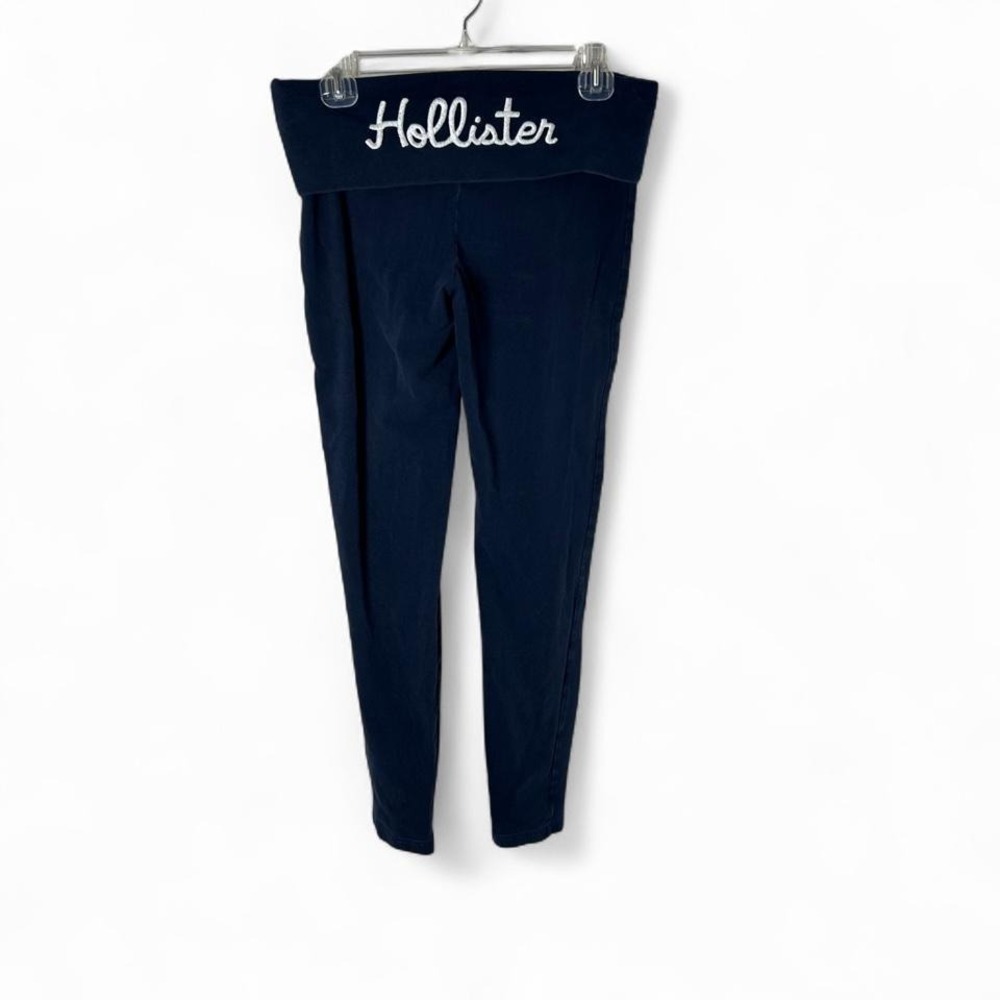 Vintage Hollister Y2K Fold Over Leggings Size Med Spellout Logo Y2k Embroidered‎